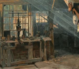 Die Holzwerkstatt by Charles Joh. Palmie