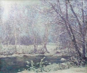 Sous Bois Enneige by Charles Joh. Palmie