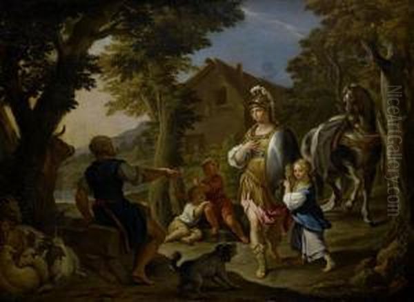 Erminia Amongst The Shepherds - view 1
