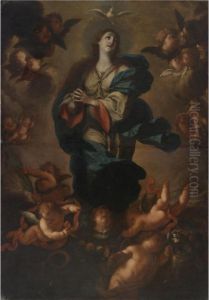 Immaculate Conception by Agiselo Antonio Don Palomino De Castro Y Velasco