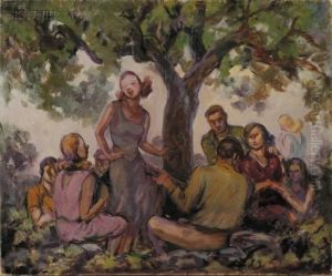 Gathering In The Park by Alphonse Palumbo