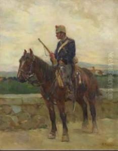 Soldato A Cavallo by Ruggero Panerai