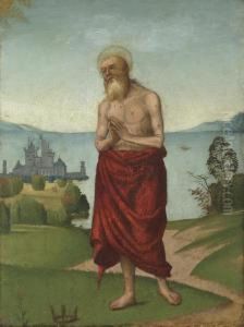Job In A Landscape by Domenico Panetti