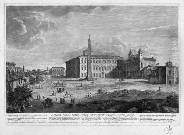 Veduta Della Piazza Della Basilica Lateranense - view 1