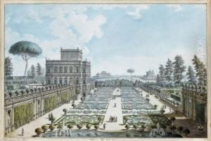 Veduta Di Villa Panfili by Francesco Panini