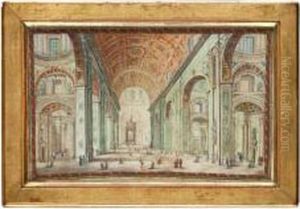 Interno Di San Pietro In Vaticano
Porticato Di San Pietro In Vaticano by Francesco Panini
