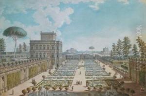 Veduta Della Villa Doria Pamphili A Roma by Francesco Panini