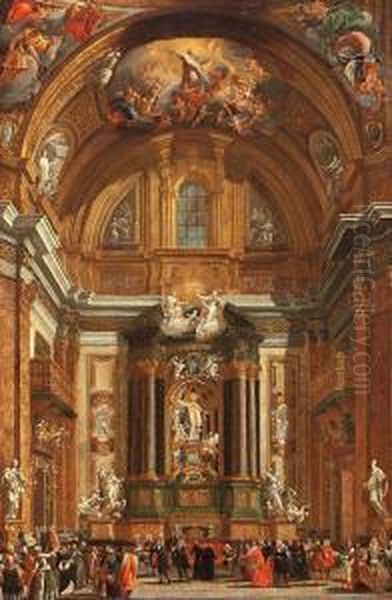 Capilla De San Ignacio De Loyola En La Iglesia Del Gesu En Roma - view 1