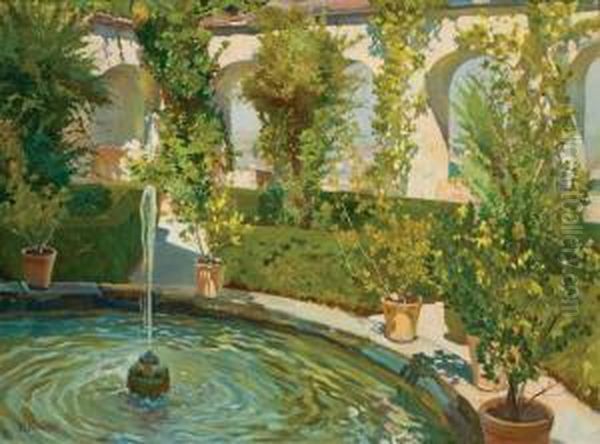 A Courtyard In Grenada, Spain - view 1