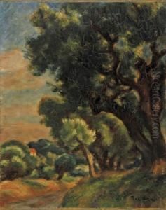 Pejzaz Z Sanary by Jozef Pankiewicz