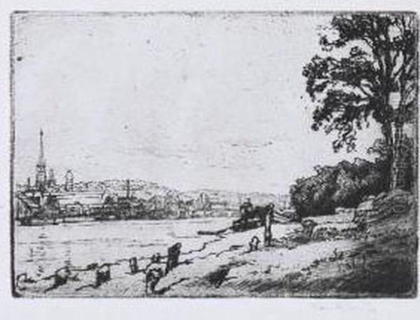 Widok Sekwany Pod Rouen - view 1