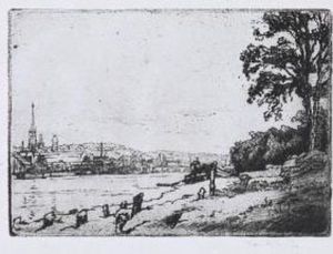 Widok Sekwany Pod Rouen by Jozef Pankiewicz