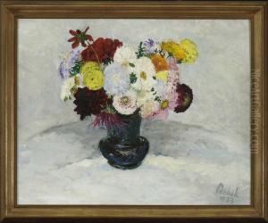 Blumenstillleben. by Bernhard Pankok