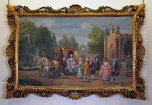 the Royal Arrival Parisian Scene