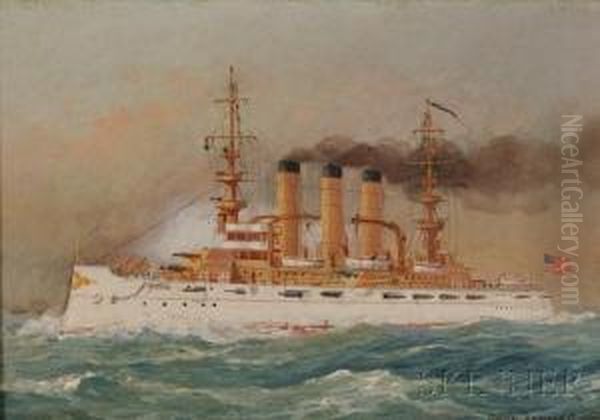 Portrait Of The
U.s.s. Rhode Island - view 1
