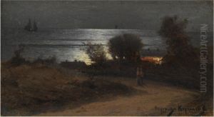 Moonlit Seascape by Ivan Panteleimonovich Federov-Kerchensky