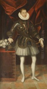 Portrait Of The Infante Philip Iii Of Spain Aged 16 by Juan Pantoja de la Cruz