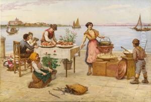 Scena Di Vita A Venezia