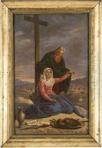 La Vergine E Giovanni Evangelista Con I Simboli Della Passione La Vergine E Giovanni Evangelista Con I Simboli Della Passione