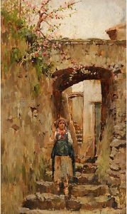 Ragazza Nel Vicolo by Luigi Paolillo