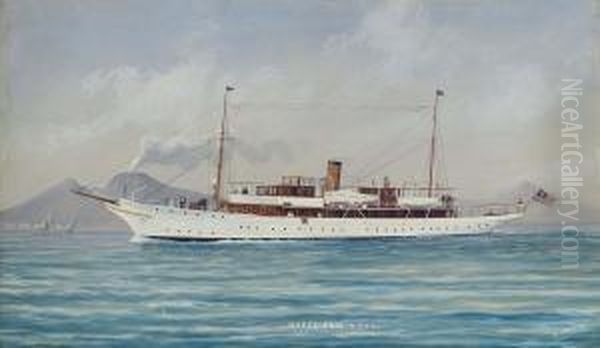 The New York Yacht Club's Steam Yacht
Happy Days
In Mediterranean Waters Off Naples - view 1