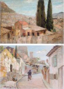 Two Views Of Plaka by Stavros Papapanagiotou