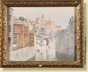 Vue De La Ville De Luxembourg by Jean Constant Pape