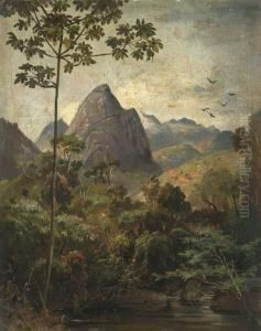 Landscape Near Rio De Janeiro by Karl Ernest Papf