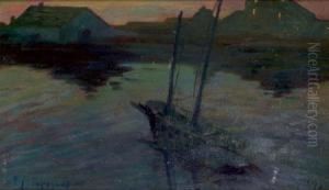 Bateau Au Port by Paul Paquereau