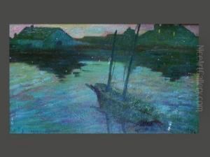 Barque Au Crepuscule Sur La Presqu'ile De Quiberon