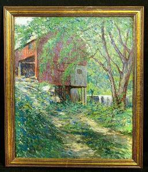 A Barn By A Stream - view 1