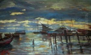 Marina Con Barche E Pontile