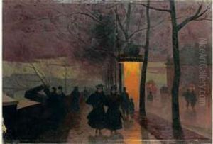 Le Soir, Quai Conti by Leon Parent