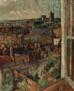 Tetti Di Parigi by Rene Herbert Renato Paresce