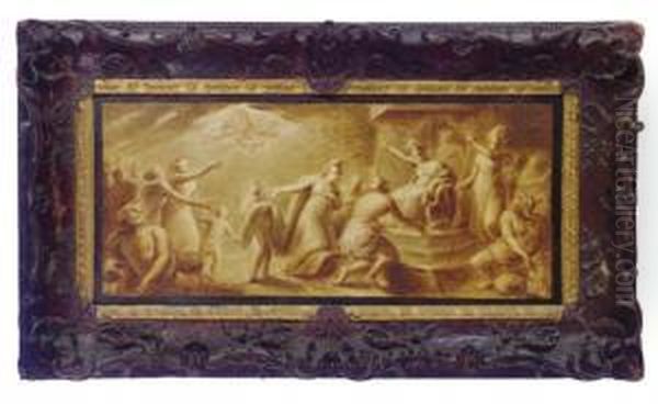 An Allegorical Scene With A Native American - view 1