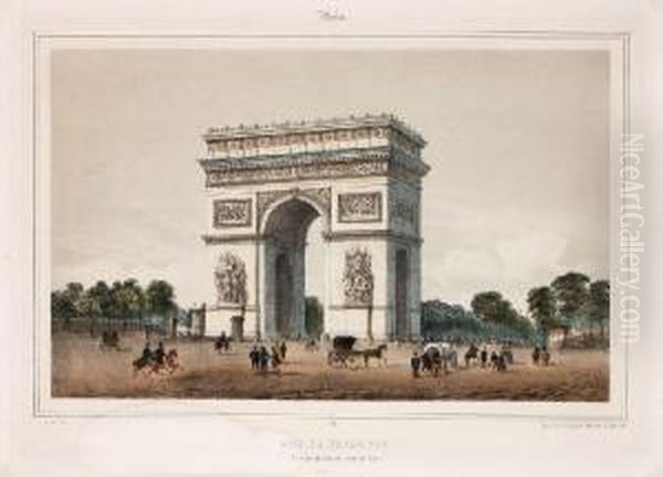 Arc De Triomphe". 2nd Half 19th Cent - view 1