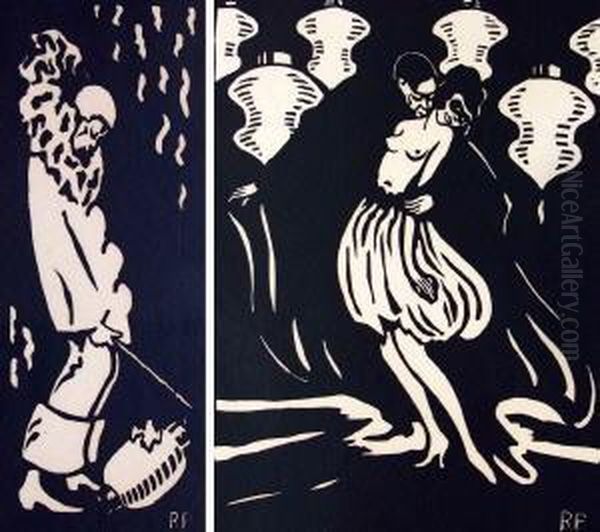 Harlekin Mit Laterne; Der Tanz - view 1