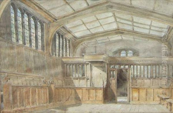 A Vaulted Hall Interior - view 1