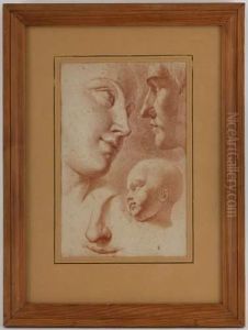Etude De Visages by Philippe-Louis Parizeau