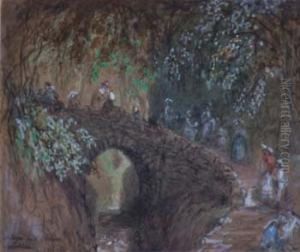 Bridge In The Chine, Shanklin by Henry Perlee Parker