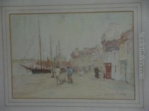 After Terrick Williams, A Quayside At Concarneau