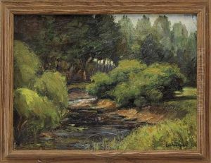 River Landscape by Lawton Silas Parker