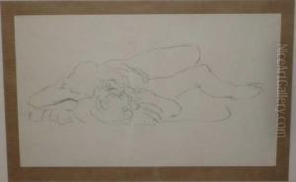 Reclining Nude: Unusual Angle - view 1