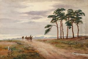 On The Icklingham Road, Near Mildenhall by Mabel Parker
