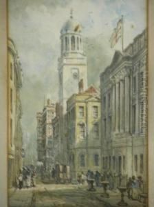 "corn Street, Bristol" by Alfred Edward Parkman