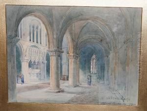 Interior Of St Bartholomews by Alfred Edward Parkman