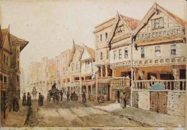 Street Scene In Chester - view 1