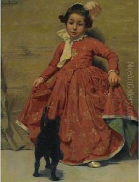 Senorita Bailando Para Su Gato (girl Dancing For Her Cat) - view 1