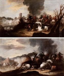 Due Scene Di Battaglia