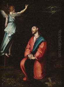 Christus Am Olberg by Girolamo Francesco Maria Mazzola (Parmigianino)